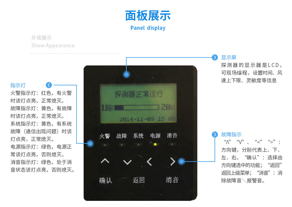 JTY-GXF-GST1D吸氣式感煙火災(zāi)探測器特點(diǎn)